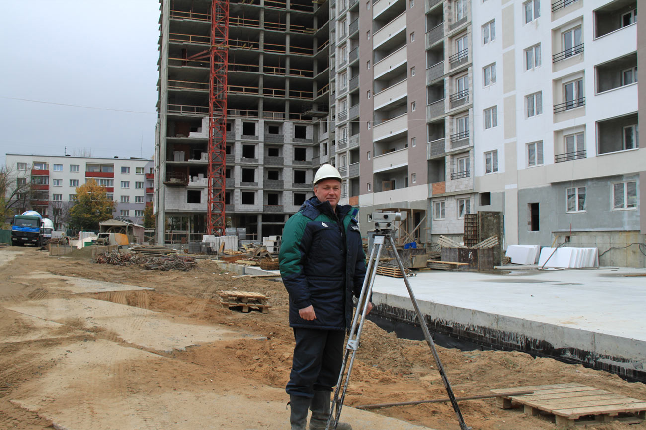 Строительство жилого дома в районе улиц Кольцова-Крамского. Логойский тракт